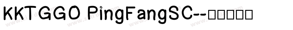 KKTGGO PingFangSC-字体转换